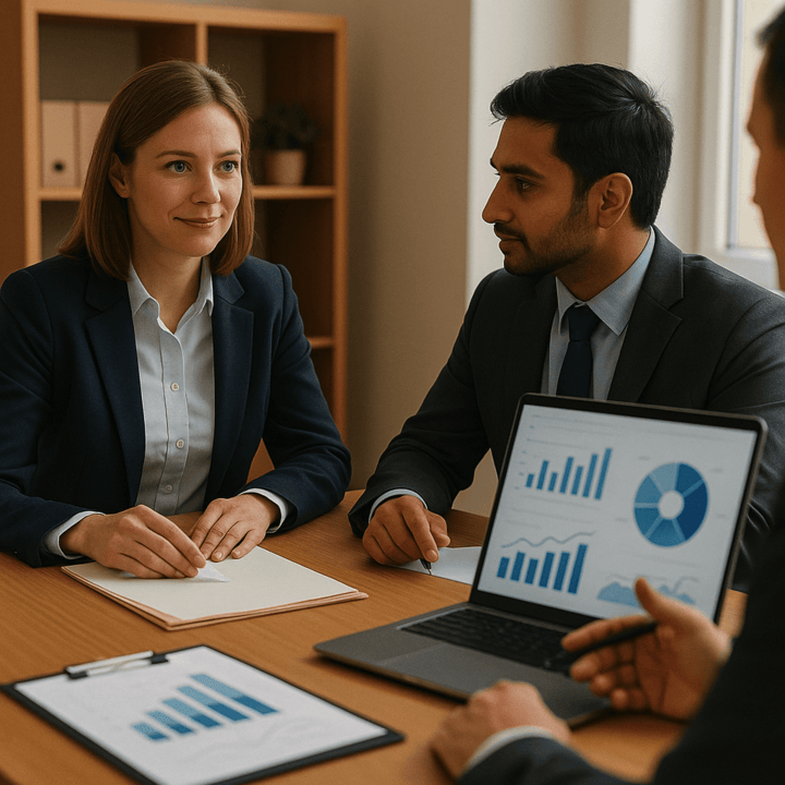 Business professionals in meeting